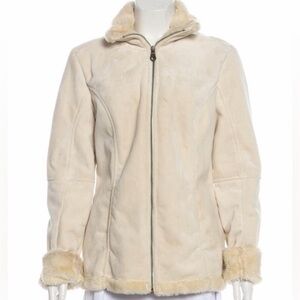 NILS Faux Suede and Fur Jacket